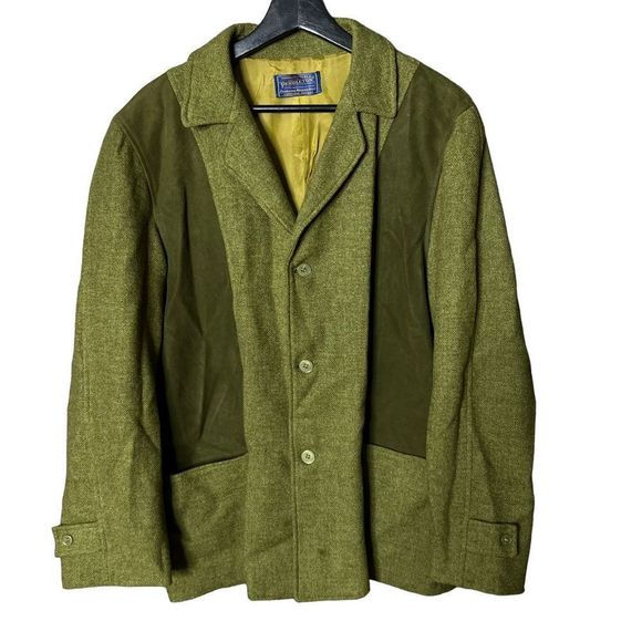 VTG Pendleton Womens Blazer Suede Wool Large - Picture 1 of 6